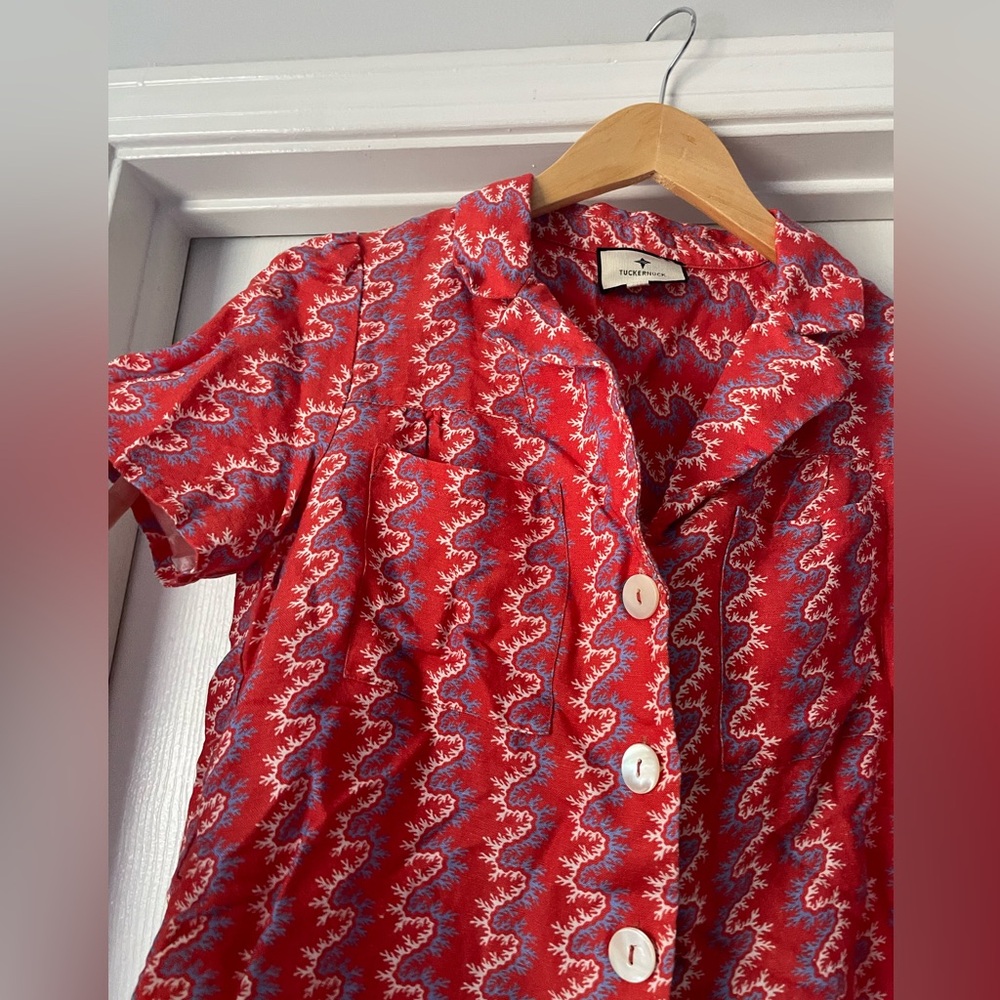 Tuckernuck Linen Red Pattern Set - Picture 13 of 15